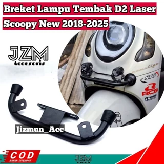 D2 เลเซอร์ด้านหน้า Spotlight Mount Bracket สําหรับ Honda Scoopy Genio Stylo 160 วัสดุเหล็กหนาพรีเมี่ยม