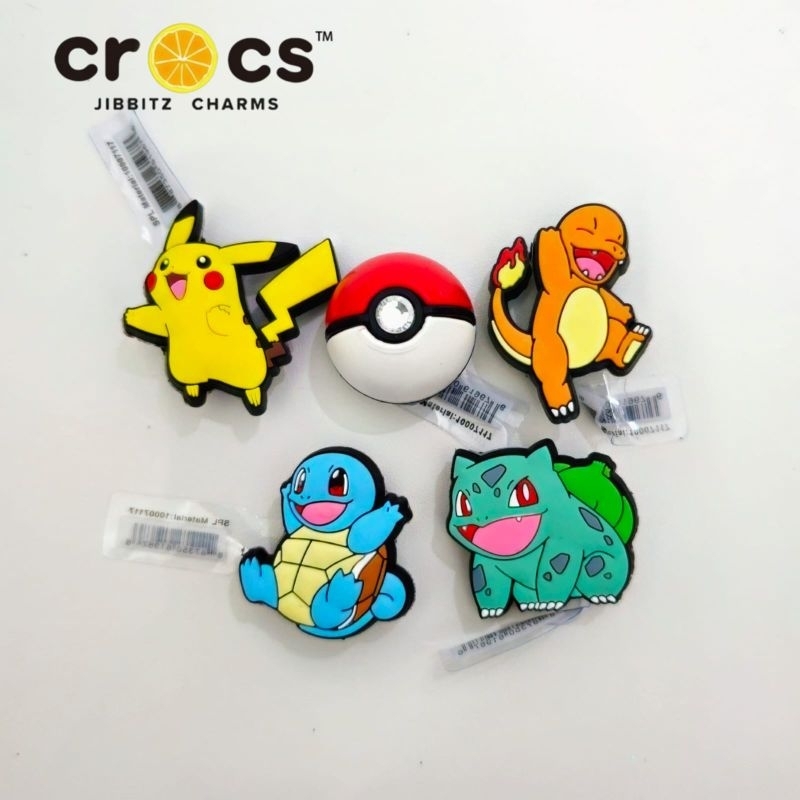 CROCS JIBBITZ CHARM POKEMON 1 SET อุปกรณ์เสริมรองเท้าแตะ CROCS