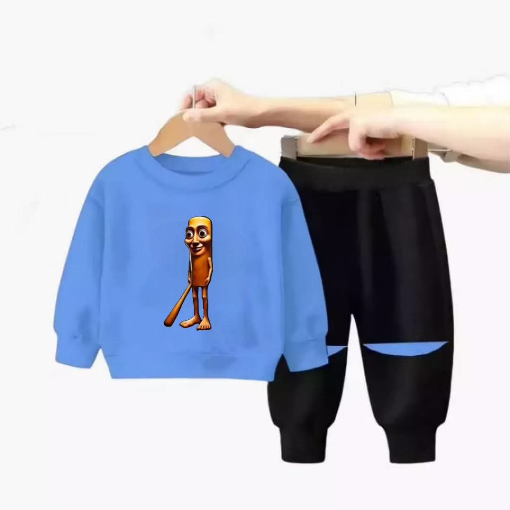 Tung Tung Sahur SML Motif ชุดเสื้อกันหนาวเด็ก