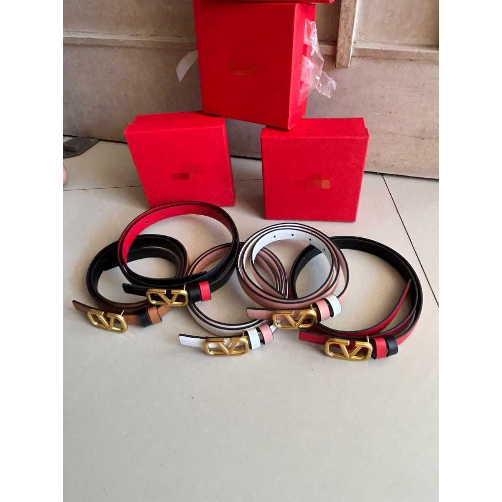 VLTN BELT REVERSIBLE แฟชั่นหัวเข็มขัดฟรีกล่อง