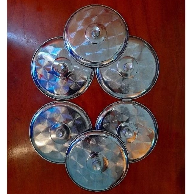 6 ชิ้น STAINLESS GLASS LIDS / STAINLESS GLASS LIDS / COOKING UTENSILS / MULTI PURPOSE KITCHEN UTENSI