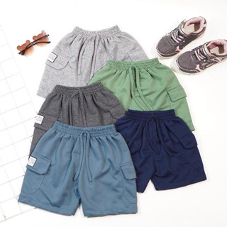 5 pcs Celana Cargo Pendek Anak Laki-Laki Korean Style Umur 1-12 Bahan Babytery Premium