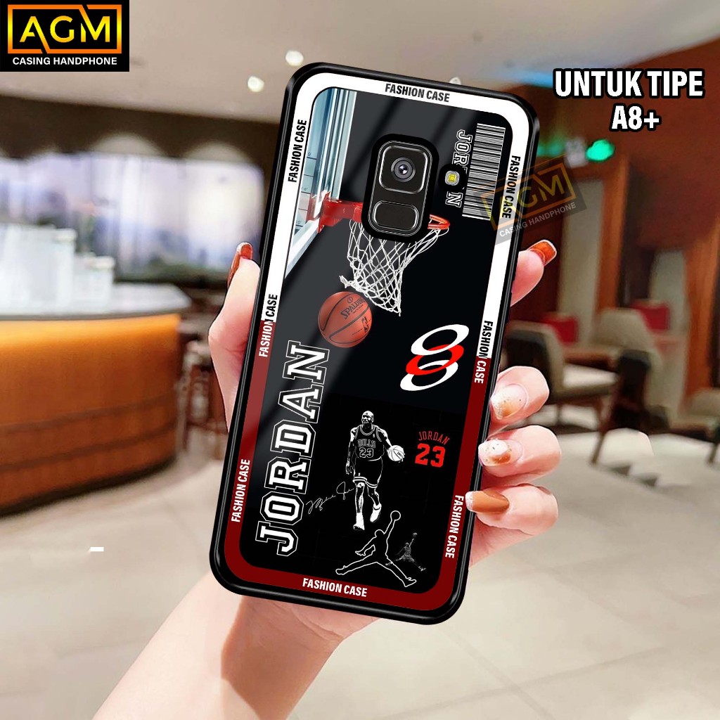 เคส HP Samsung A8 Plus - เคสเคลือบเงาใหม่ เคสโทรศัพท์ Samsung A8+ [Sort Motif] - เคส AGM เคสกระจก so