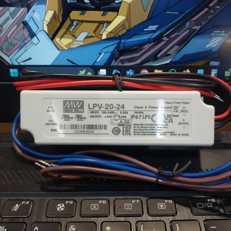 Mean Well LPV-20-24 / พาวเวอร์ซัพพลาย LPV 20 24V MeanWell