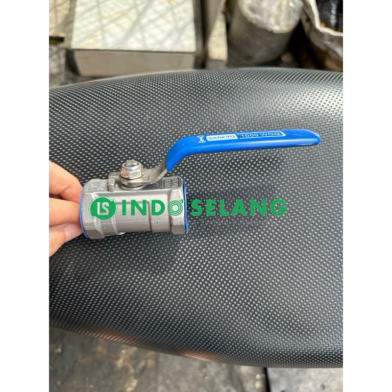INDOHOSE - วาล์วบอล SANKYO STOP น้ํากะหล่ํา SS 316 สแตนเลส 1000WOG SS316