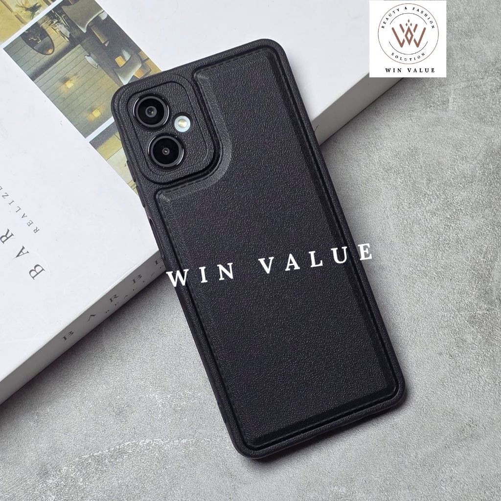 Samsung A06 5G Case Leather Pro camera Black Case Samsung A06 5G