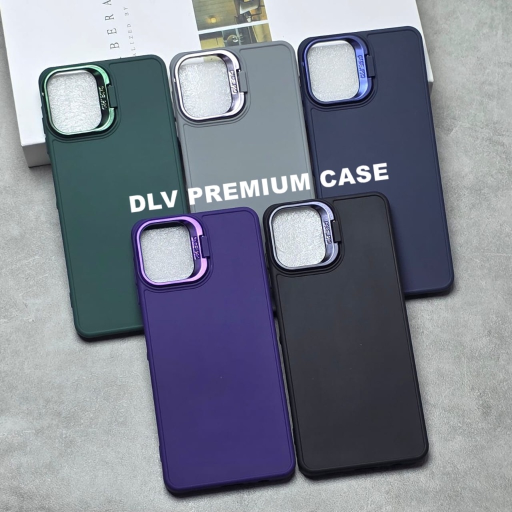 SAMSUNG A06 5G CASE LUXURY LENS HOLDER STAND เคสกล้อง MACAROON SAMSUNG A06 5G