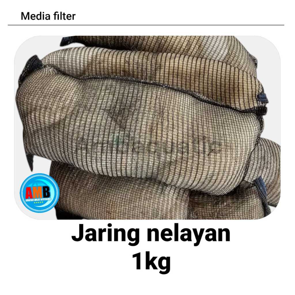 Fishermans Net Filter Media Plus Netting 1kg / Used Fishermans Net Pond Filter Media