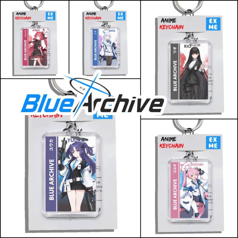 พวงกุญแจ GANTUNGAN Blue Archive - พวงกุญแจ Blue Archive - เกมอนิเมะ Ganci - พวงกุญแจ Yuuka - Rio - K