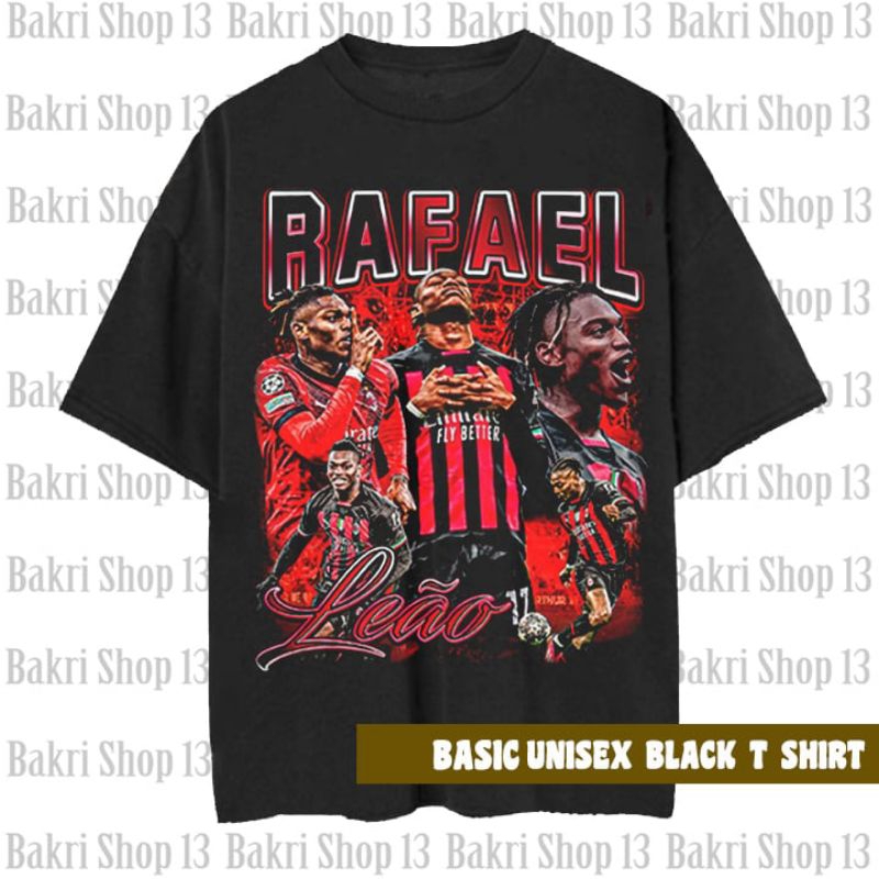 Rafael LEAO Vintage Wash Rafael Leao Portugal เสื้อยืดฟุตบอล Unisex