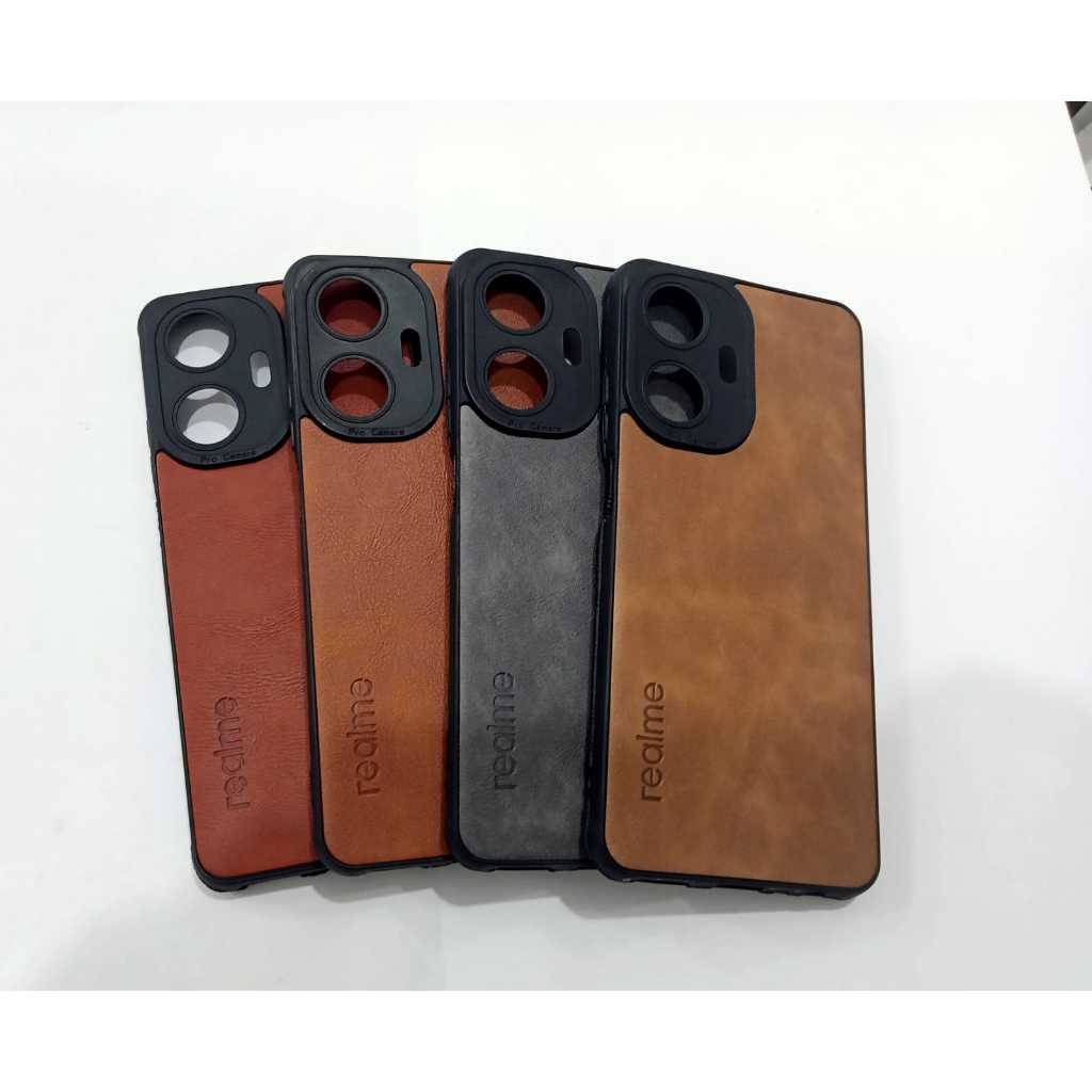 SOFTSHELL SOFTCASE เคสหนังโลโก้แบรนด์ RE C33- 2022 RMX3624