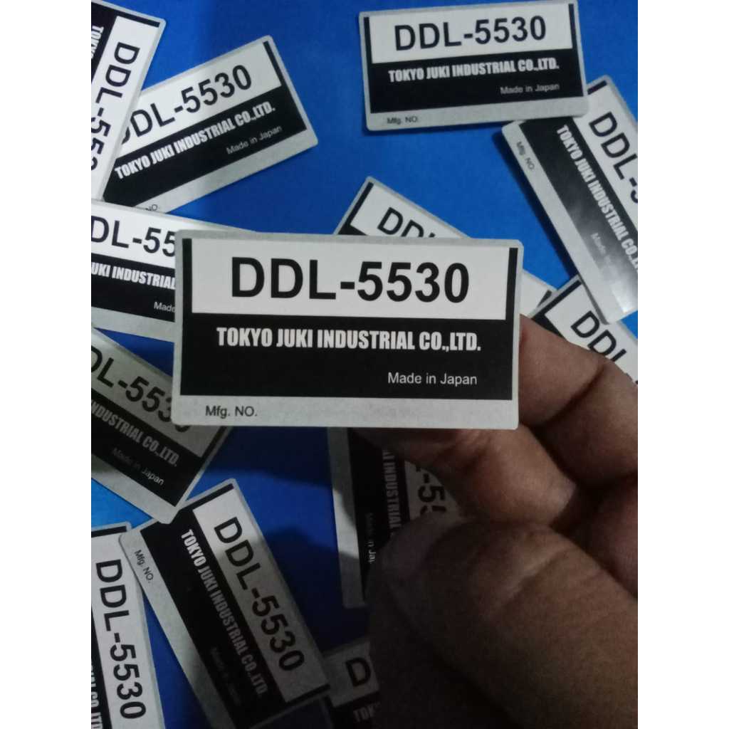 MESIN JUKI DDL-5530 สติ๊กเกอร์ประเภทเครื่องจักรเครื่องจักร
