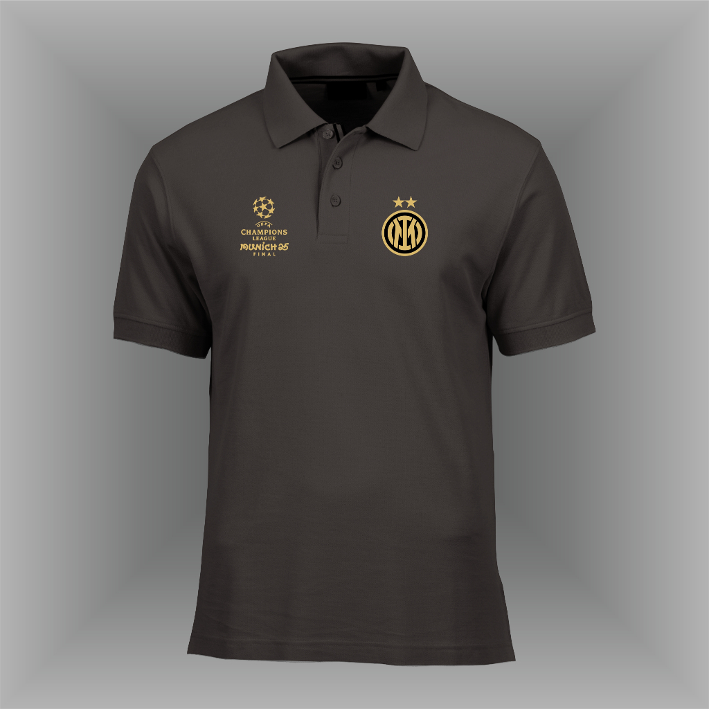 POLO SHIRT MENS WOMENS CHAMPIONS 2025 INTER MILAN INTERNAZIOALE // DISTRO //