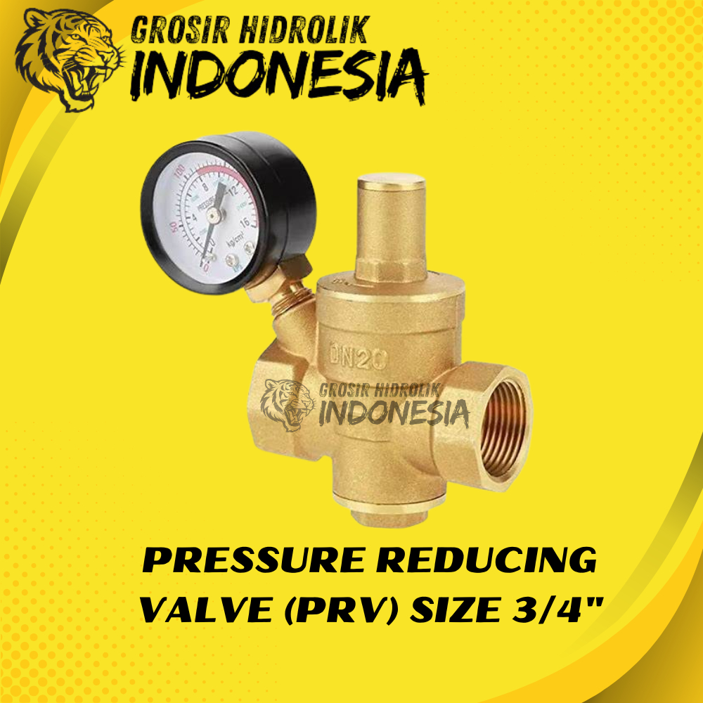 3/4 PRV PRESSURE REDUCER VALVE BRASS WATER REGULATOR ขนาด 3/4