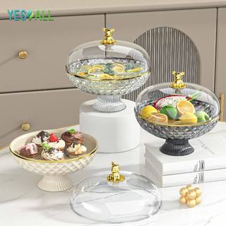 YESALL Keranjang Buah - Tudung Saji Nampan Mangkok Aesthetic - Wadah Saji Piring Buah Rak Buah