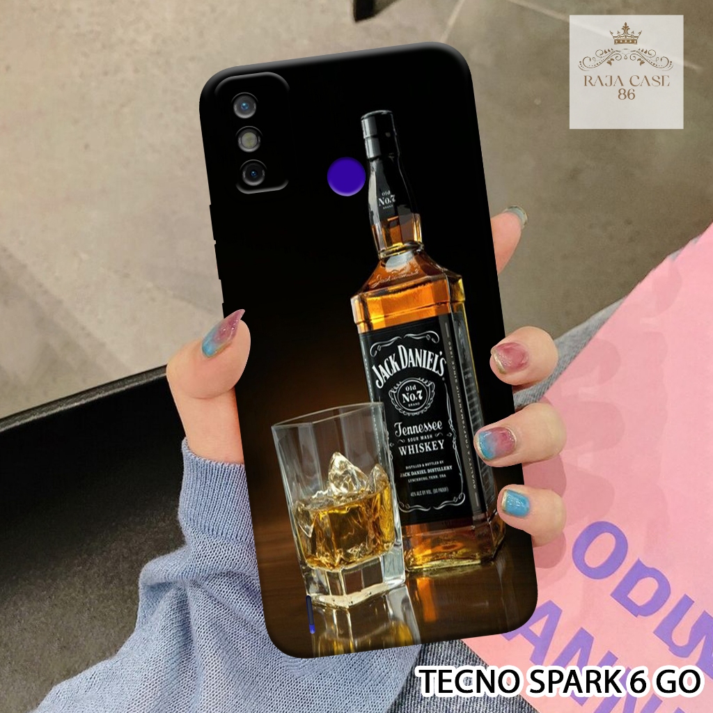 Softcase Tecno Spark 6 Go - Rajacase - Case Tecno Spark 6 Go - Motif Case Drink - Case Tecno Spark 6