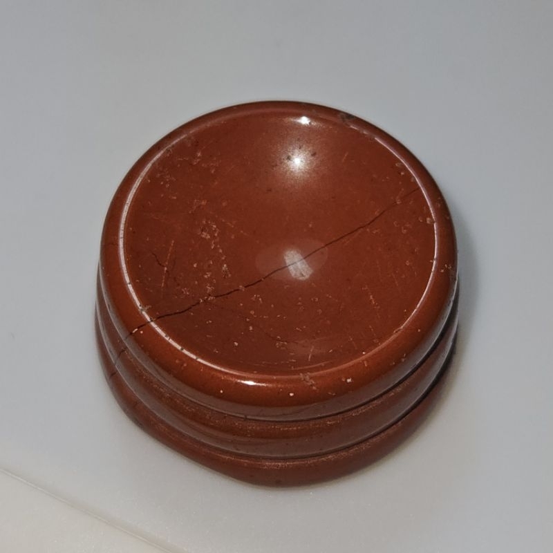 ที่วางขาตั้งลูกบอลคริสตัล Jasper สีแดงธรรมชาติ (HRJ3)