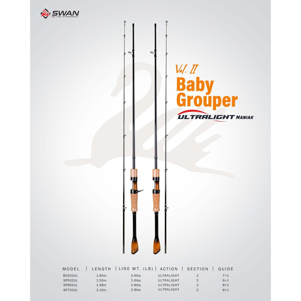 Rod SWAN BABY GROUPER VOL.II UL SERIES SOLID CARBON