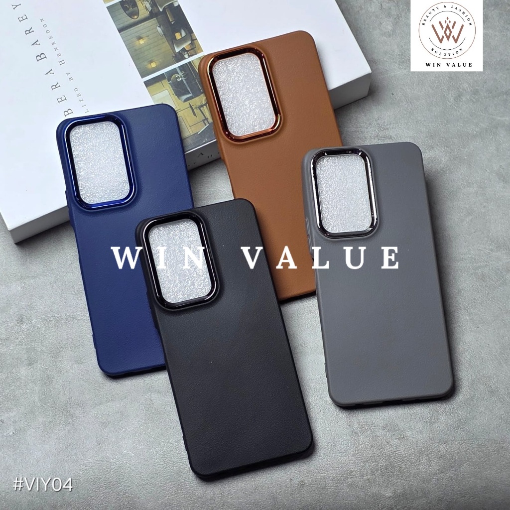 Case Leather List Crom Softcase Vivo Y04 Vivo Y04S Vivo Y19S GT