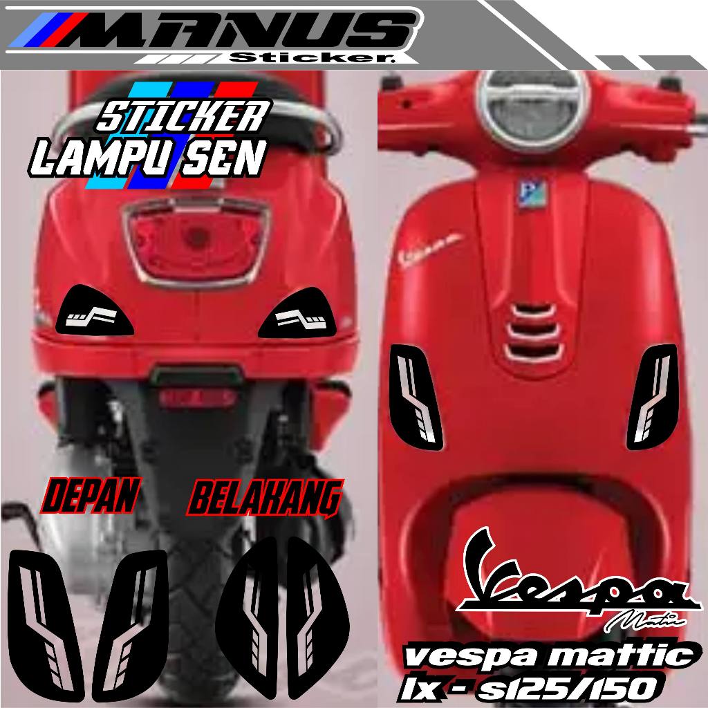 VESPA MATIC LX s125/150 SEN LIGHT VARIATIONS/ VESPA LX s125/150 MOTIF SEN LIGHT STICKER/LIGHT STICKER