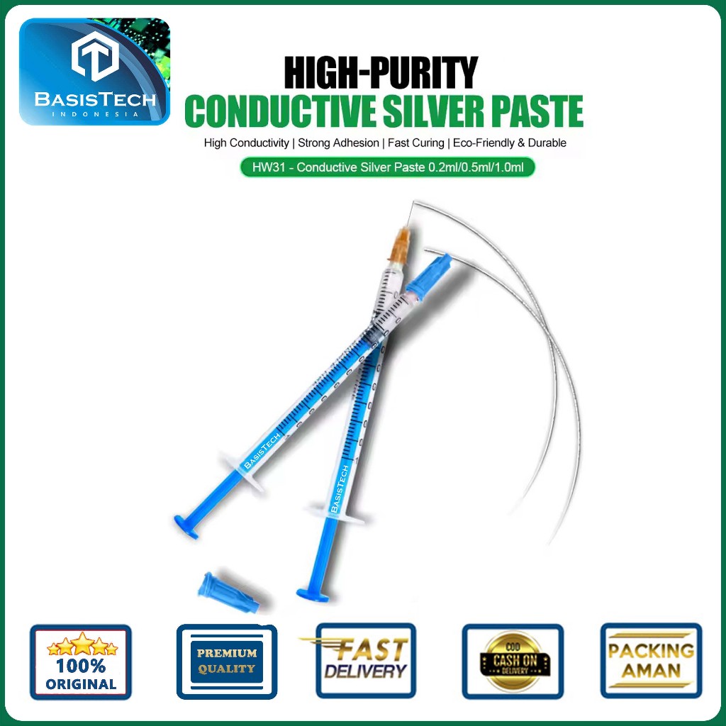 SILVER CONDUCTIVE PASTE - CONDUCTIVE PASTE RELIFE HW31 0.2ML 0.5ML 1.0ML