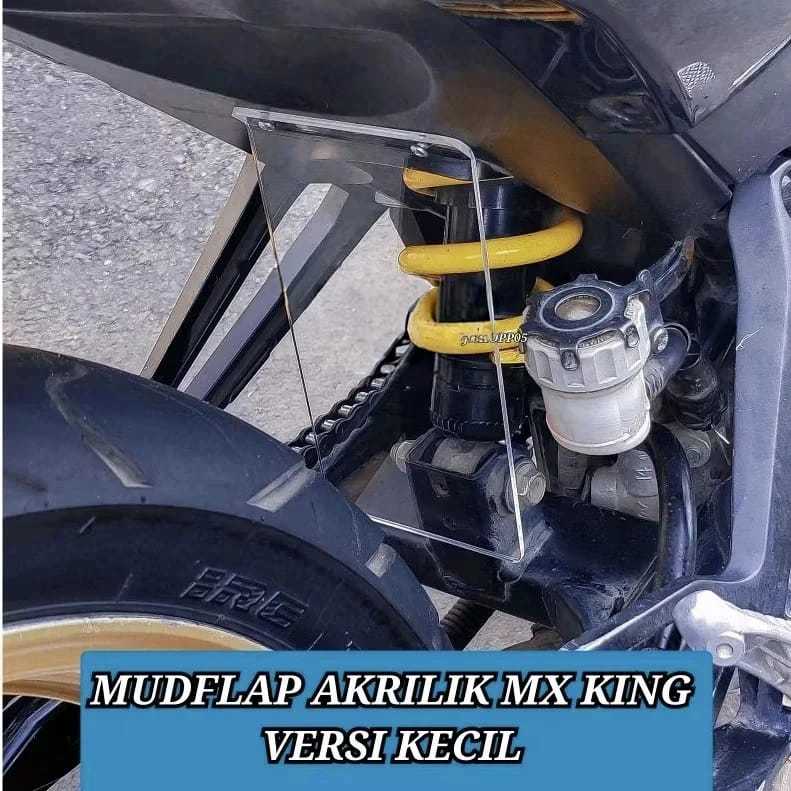 MX KING FENDER UNDER COVER MX KING V1 V2 SHOCK COVER CLEAR TRANSPARENT ACRYLIC 3 ไมล์
