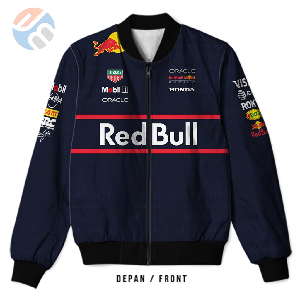 SAGALA - F1 RED BULL 2025 Bomber Jacket สําหรับ Formula One Racing Car สําหรับผู้ใหญ่ชายและหญิง | กา
