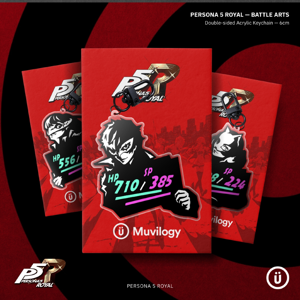 Persona 5 - พวงกุญแจอะคริลิค Battle Art UI (Made)