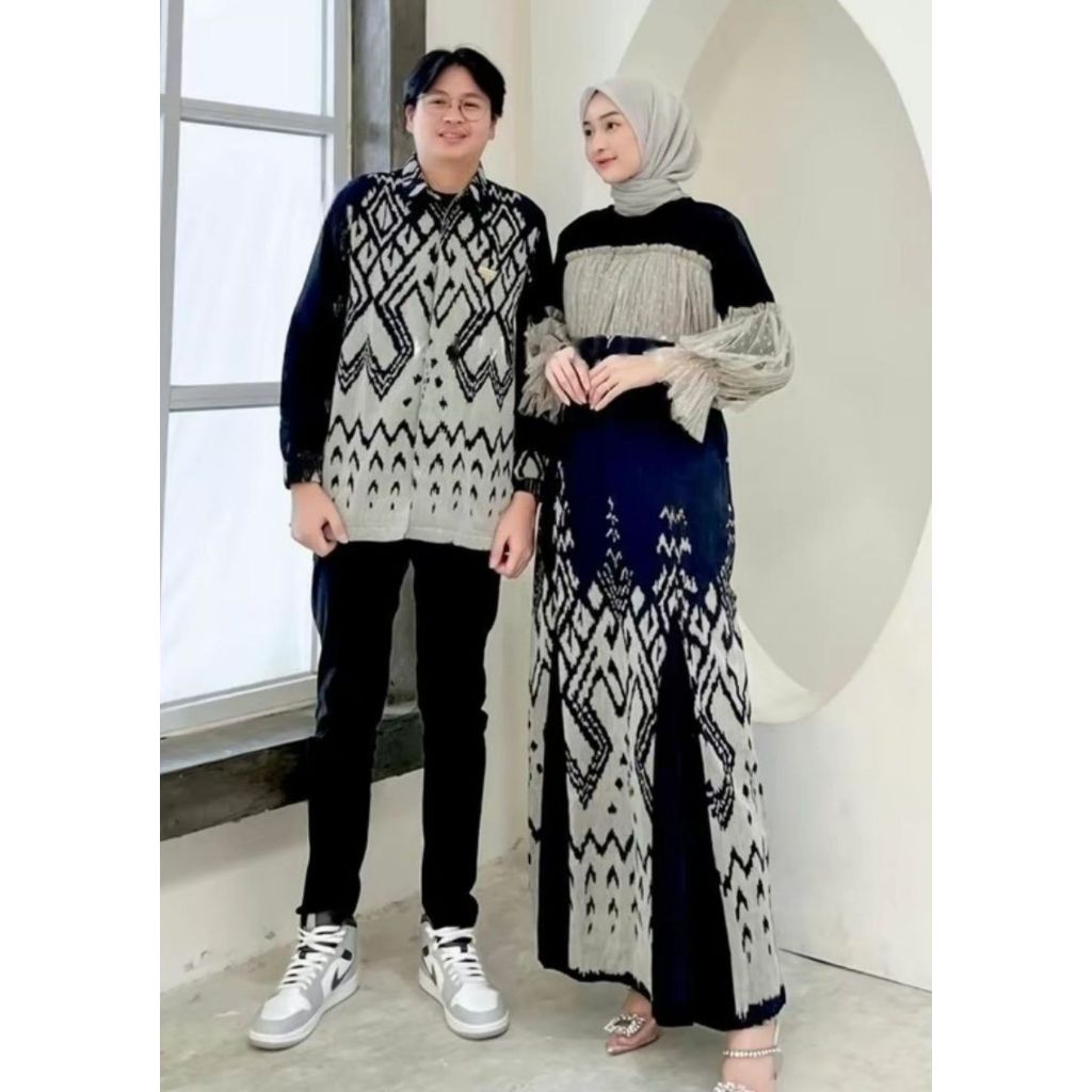 RAHAYU WOVEN COUPLE SET, MODERN COUPLE OUTFIT, FAMILY COUPLE SET, VIRAL OUTFIT