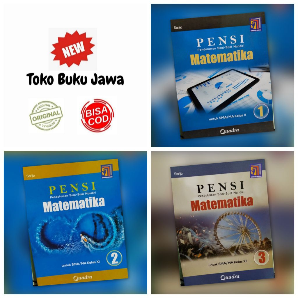 [Quadra] หนังสือคําถามสอบคณิตศาสตร์มัธยมปลายต้นฉบับสําหรับเกรด 10 11 12 X XI XII Quadra หลักสูตรอิสร