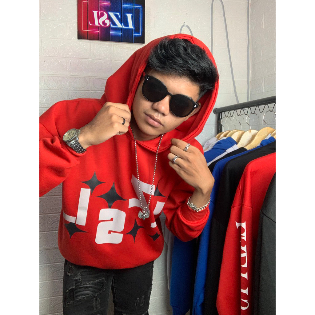 LS LS LS LS LS LS LS | เสื้อฮู้ด BOXY ขนาดใหญ่ 300gsm | Alyssa v2
