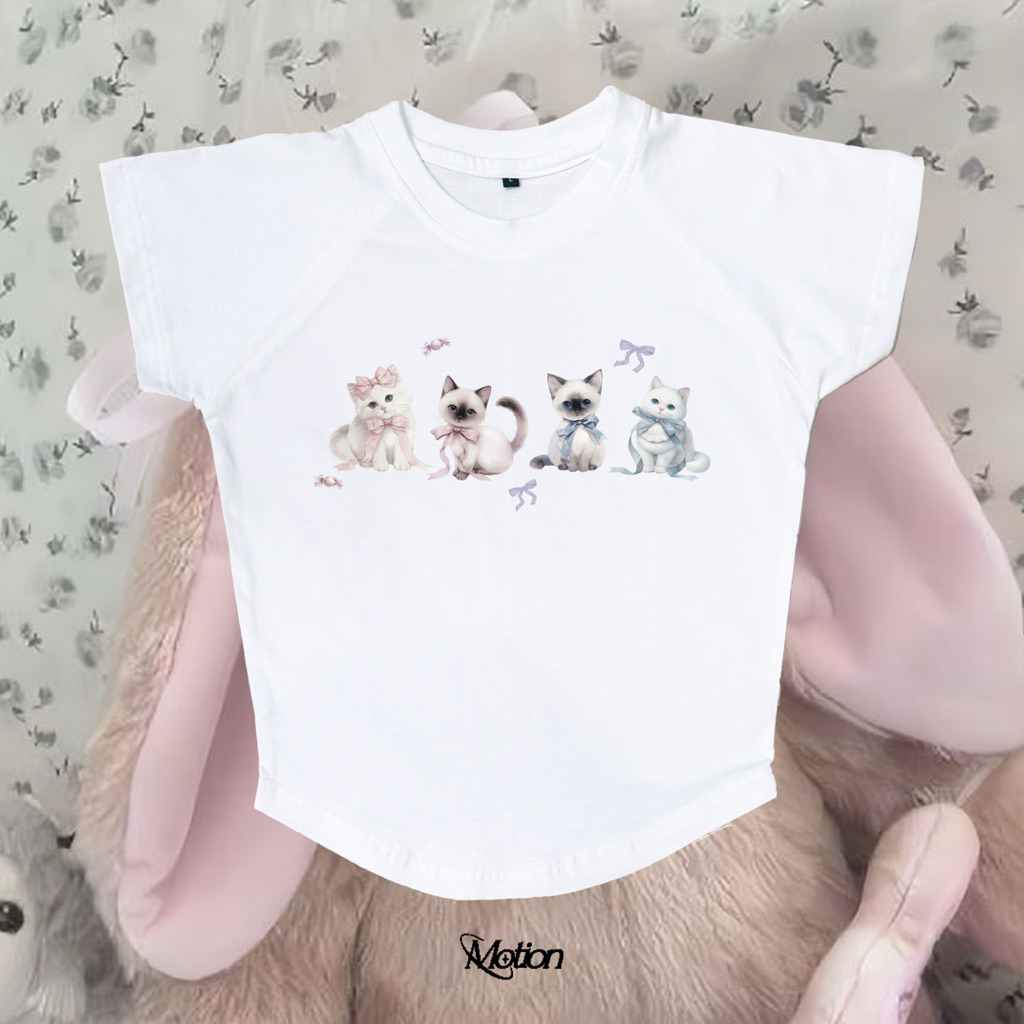 Pretty Kitty Crop Top // Crop Tee // Baby Tee