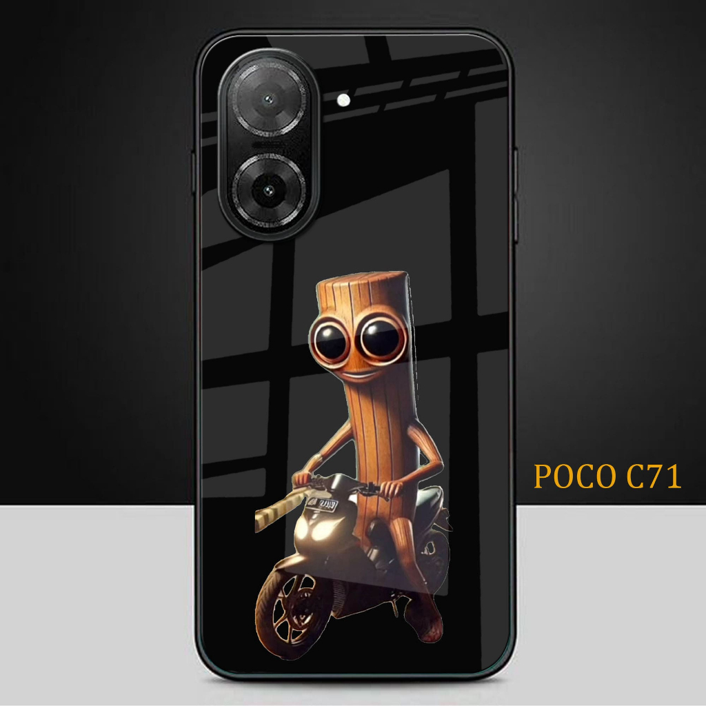 HP Glitter Glass เคสโทรศัพท์สําหรับ POCO C71 - เคสโทรศัพท์ POCO C71 - K123