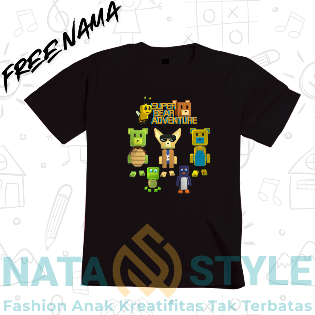 Super Bear I Super Bear Adventure Kids T-Shirt I Super Bear Adventure Kids Clothes I Unisex [FREE NA