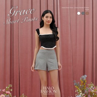 [Halofashion] Grace Tweed Short Pants - Celana Pendek Fashion Korea