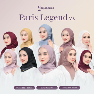 SEGIEMPAT PARIS LEGEND HIJABERIES Segiempat Paris Premium Ori FREE POUCH Segiempat Logo Metal Hijab Segiempat Terbaru Paris Premium