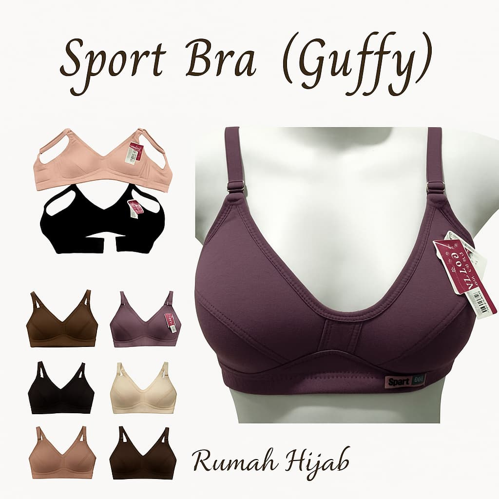 KATUN Guffy สปอร์ตบราผู้หญิง ผ้าคอตตอนเนื้อนุ่ม ไร้ลวด และโฟม ไซส์ 32-34-36-38-40-42