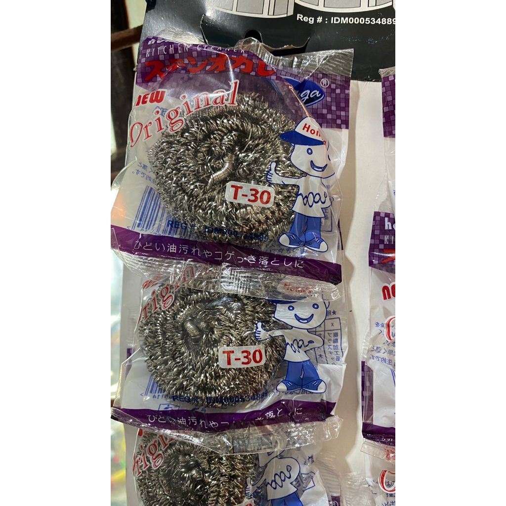 (1 RENTENG = 12 ชิ้น) POT RUB/SPONS/ HONAGA POT RUBBER/CHEAP WIRE POT RUB