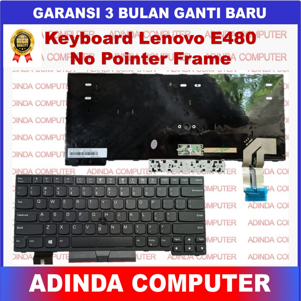 Lenovo ThinkPad E480 L380 L390 R480S คีย์บอร์ดกรอบที่ไม่ใช่ตัวชี้