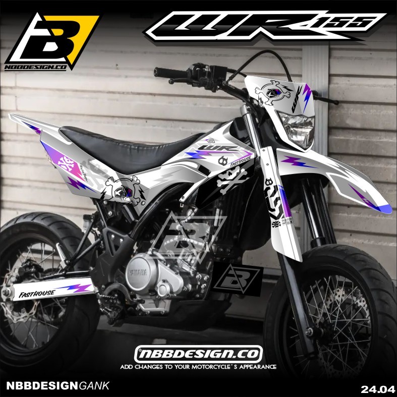Yamaha WR 155 R Supermoto Surex สติกเกอร์รูปลอกเต็มตัวฟรีการออกแบบ Supermoto ล่าสุดแบบกําหนดเอง
