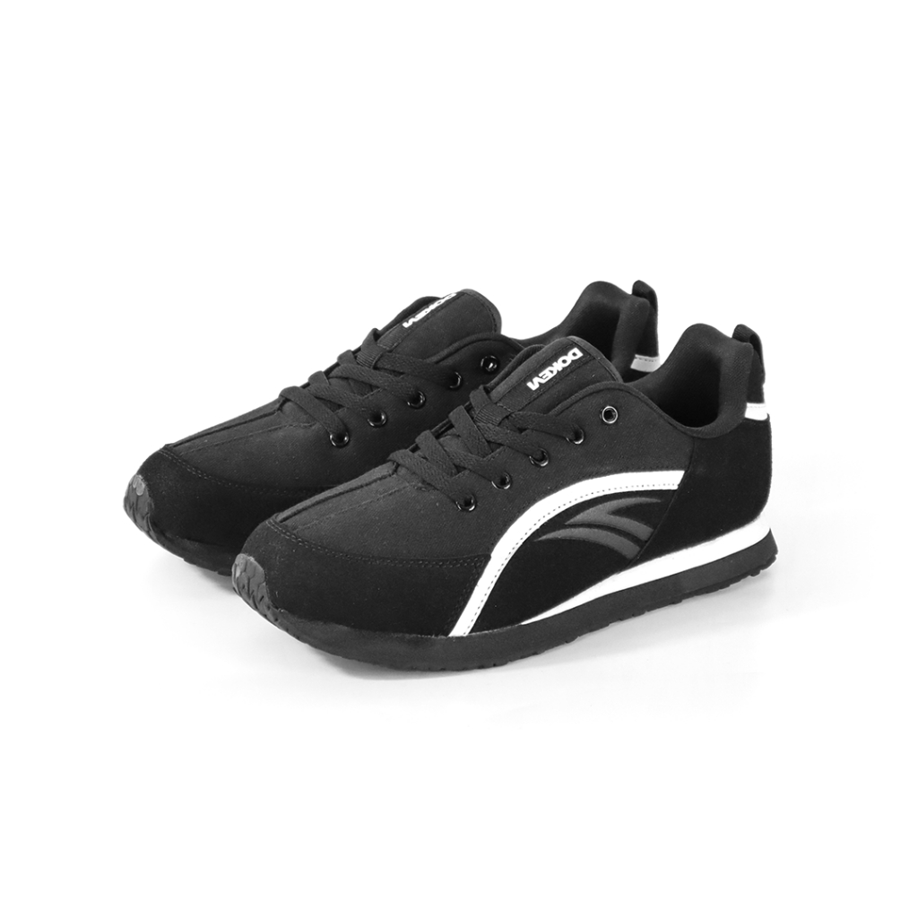 DOKEVI - Eclipse สีดําสีขาว | รองเท้าผ้าใบ | รองเท้าลําลอง