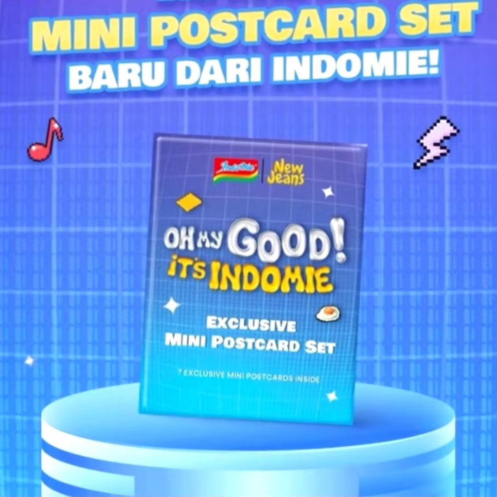 New Jeans x Indomie NJZ Exclusive Mini Postcard Set Minji Hanni Danielle Haerin Hyein PC Oh My Good!