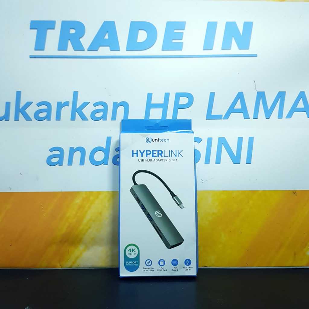 Unitech type c hub 6 in 1 2 Port Hub 3.0 การ์ด HDMI Read type c