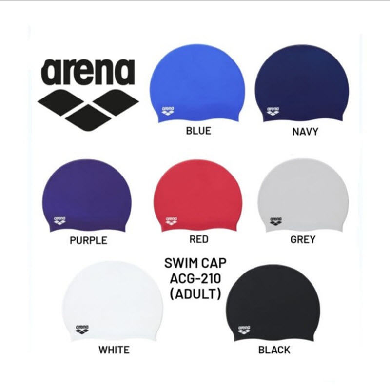ARENA SWIM CAP ADULT ACG-210 หมวกว่ายน้ําผู้ใหญ่
