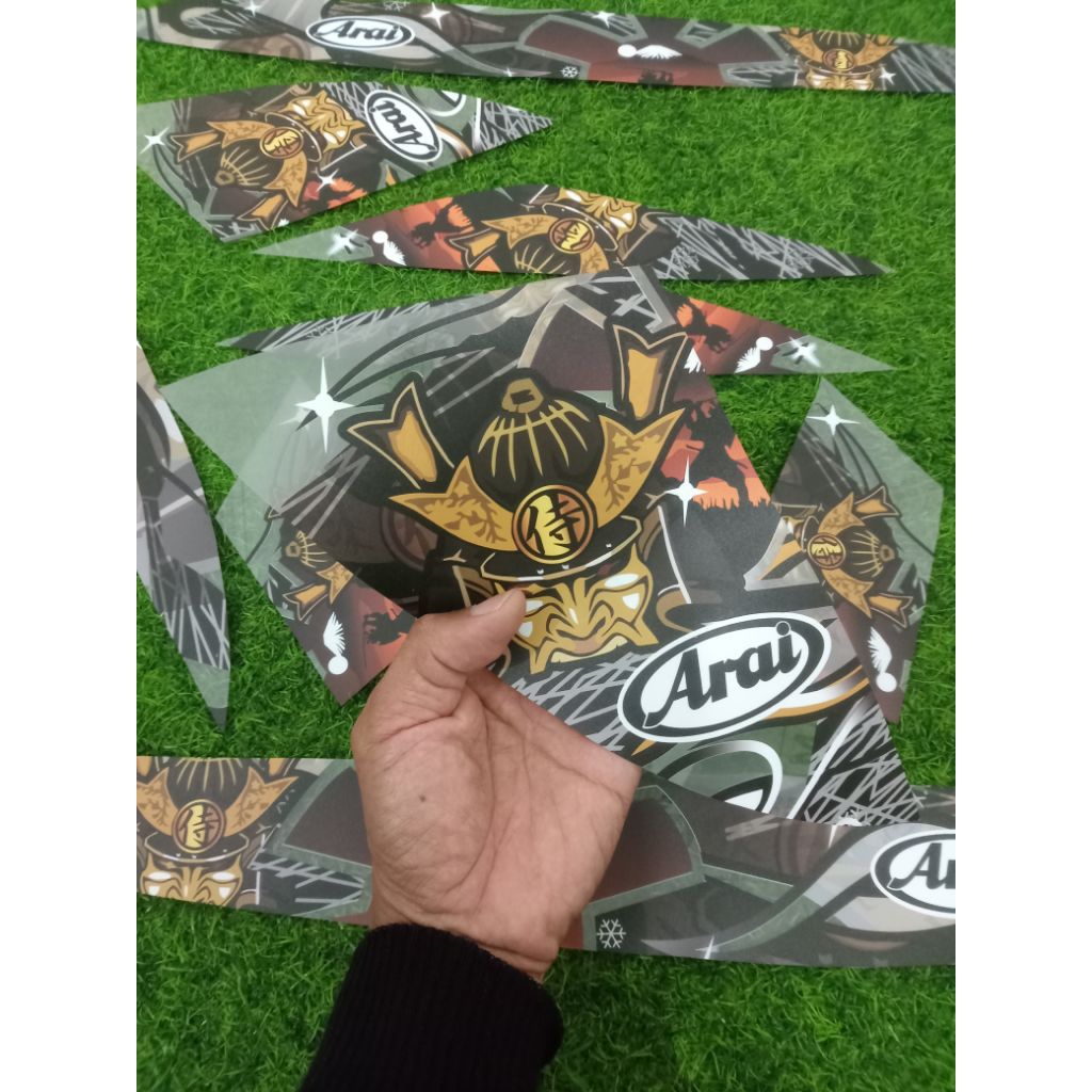 สติ๊กเกอร์แถบฉีกขาด VARIO CARBON 110 ARAI MOTIF