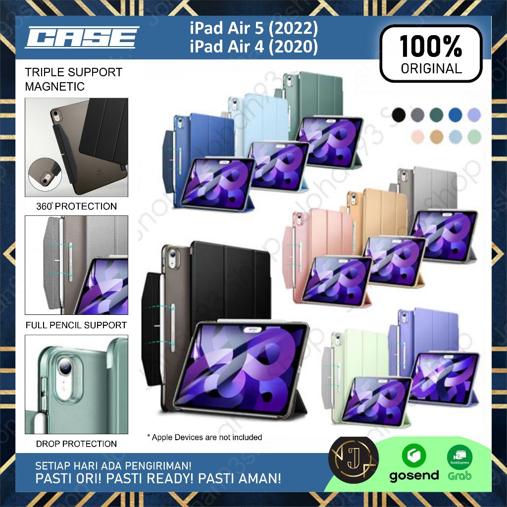 เคส IPad Air 5/4 Ascend Trifold พร้อมปลอกแม่เหล็ก