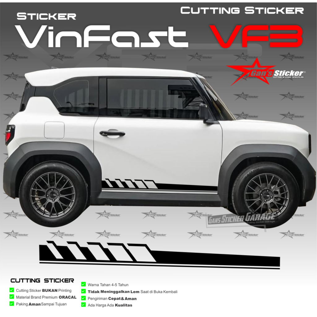 VINFAST VF3 สติ๊กเกอร์ตัด vinfast vf3