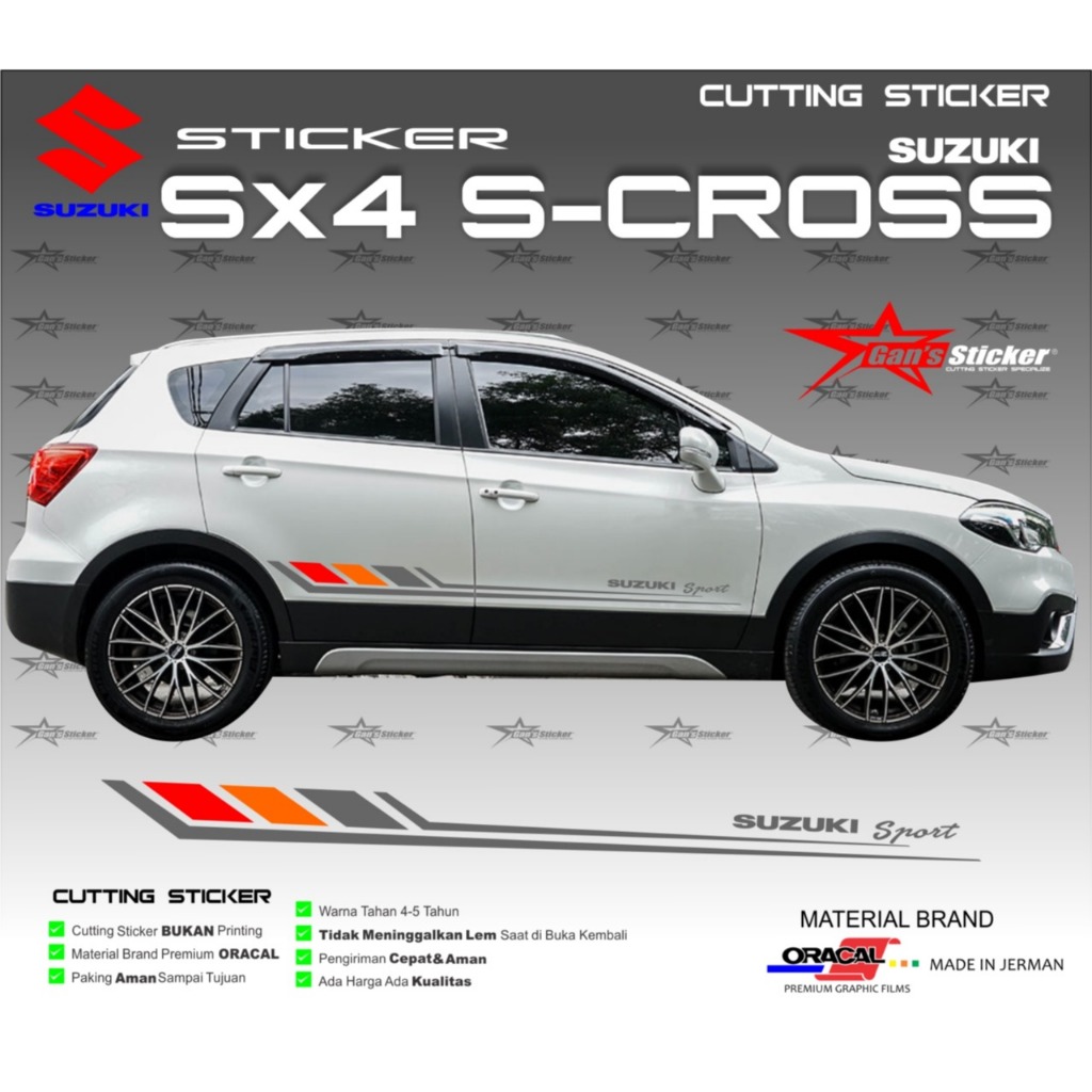 สติ๊กเกอร์ SUZUKI SX4 S-CROSS อุปกรณ์เสริม SUZUKI SX4 S-CROSS
