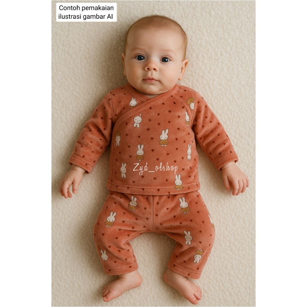 ชุดเด็กผู้หญิงกํามะหยี่ 2-4ม | ชุดกํามะหยี่เด็กผู้หญิง Miffy