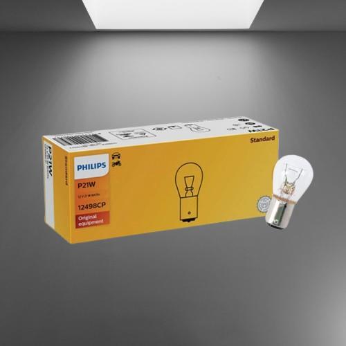 [ Anugerah Autopart ]Philips P21W 12V 21W Foot 1 หลอดไฟรถยนต์ 12498